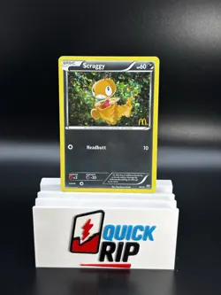 Pokemon TCG Scraggy 10/12 McDonald’s 2011 Holo LP $1 Shipping! - Image 1