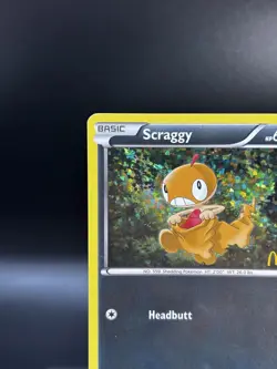 Pokemon TCG Scraggy 10/12 McDonald’s 2011 Holo LP $1 Shipping! - Image 2