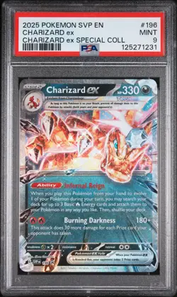 Charizard Ex Charizard Ex Special Coll Pokemon Black Star Promo SVP196 PSA 9 - Image 1