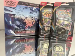 Pokemon TCG Mega Evolution: Chaos Rising Elite Trainer Box + 2 Sealed Blisters - Image 1