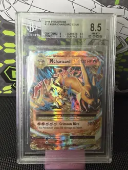 Beckett 8.5 - M Charizard EX 13 - 2016 Evolutions English Pokemon TCG - Image 1