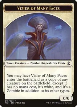 Vizier of Many Faces Token - Light Play MTG Amonkhet - Image 1