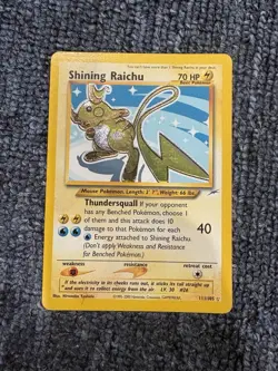 Pokemon TCG Shining Raichu 1st Edition Holo Neo Destiny 111/105 MP Free Shipping - Image 1