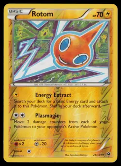 Rotom 24/124 Rare Fates Collide Pokemon Reverse Holo Near Mint - Image 1