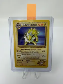 Lt. Surge's Jolteon 28/132 (Non-Holo) Gym Challenge VINTAGE Pokemon 2000 NM/Mint - Image 1