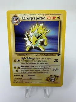 Lt. Surge's Jolteon 28/132 (Non-Holo) Gym Challenge VINTAGE Pokemon 2000 NM/Mint - Image 2