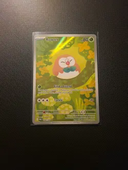 Pokemon TCG Rowlet 090/088 Illustration Rare Perfect Order - Image 1