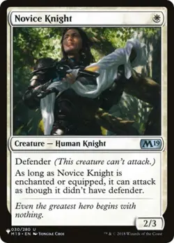 Novice Knight - Near Mint MTG The List - Image 1