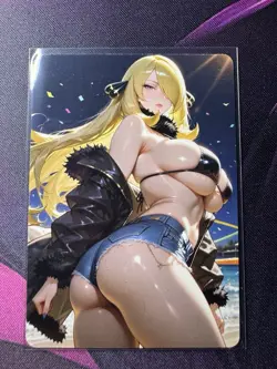 Cynthia Pokemon ACG Goddess Story Waifu Anime Custom Card - Image 1