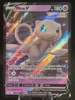 Mew V - 060/159 - Pokemon Crown Zenith Sword & Shield Ultra Rare Card NM - Image 1