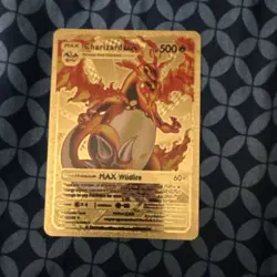 Charizard MAX Gold Foil Pokemon TCG Card 500 HP SWSH066 English - Image 1