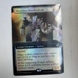 Illustrious Wanderglyph (Extended Art) -Foil Near Mint MTG - Image 1