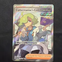 Pokemon TCG Ciphermaniac's Codebreaking Ultra Rare Trainer Card 198/162 - Image 1