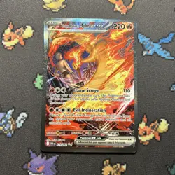 Team Rocket’s Moltres ex 229/182 MINT -SIR Pokemon Card- Destined Rivals (7z)￼ - Image 1