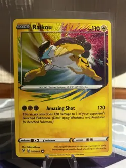 Raikou - 050/185 - Pokemon Vivid Voltage Sword & Shield Amazing Rare Card NM - Image 1