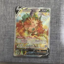 Leafeon V Full Art Ultra Rare 167/203 SWSH07 Evolving Skies Holo Pokemon Card - Image 1
