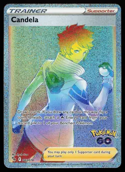 Candela 083/078 Rainbow Rare Pokemon GO Pokemon Card - Image 1