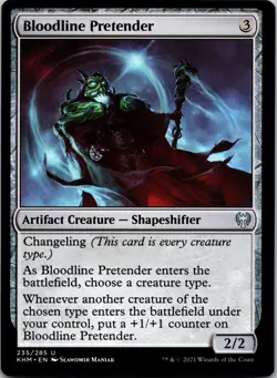 Bloodline Pretender 235 Uncommon Kaldheim Magic: The Gathering Near Mint - Image 1