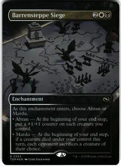 Tarkir: Dragonstorm #384 Barrensteppe Siege (Borderless) - FOIL - Image 1