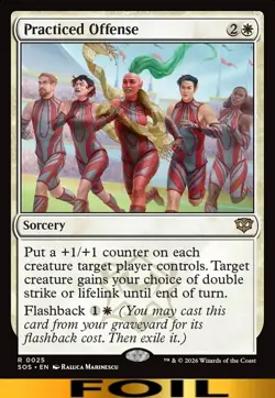 Practiced Offense ** FOIL ** #25 - Secrets of Strixhaven - NM MTG - Image 1