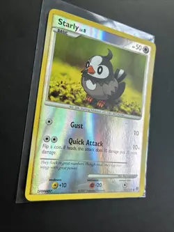 Pokemon TCG Starly Diamond Pearl 101/130 Reverse Holo NM - LP - Image 2