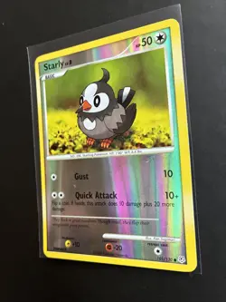 Pokemon TCG Starly Diamond Pearl 101/130 Reverse Holo NM - LP - Image 4