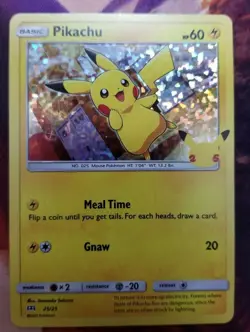 Pokemon Pikachu 25/25 HOLO 25th Anniversary McDonalds 2021 print spots - Image 1
