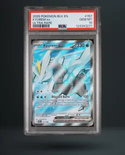 Pokemon Co. Kyurem ex Ultra Rare Holo Sv: Black Bolt 157/086 PSA 10 EN - Image 2