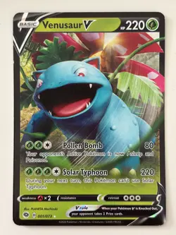 VENUSAUR V 001/073 HOLO RARE V CHAMPION'S PATH POKEMON - Image 1