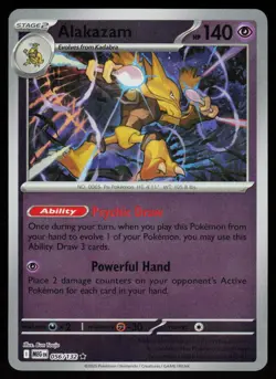 Alakazam 056/132 Rare Mega Evolution Pokemon Reverse Holo Near Mint - Image 1