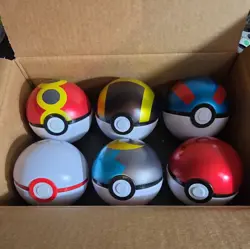 Pokemon Poke Ball Tin Lot Of 6 and display box EMPTY NO PACKS - Image 2