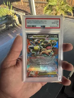 2025 POKEMON MEG EN-MEGA EVOLUTION #104 MEGA KANGASKHAN EX PSA 10 - Image 1