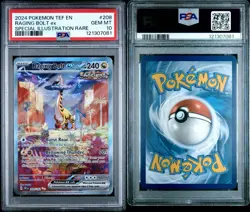 2024 POKEMON TEMPORAL FORCES #208 RAGING BOLT EX SPECIAL ILLUSTRATION RARE - Image 3