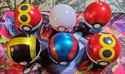 Pokemon Poke Ball Tin Lot Of 6 Empty No Packs - Image 1