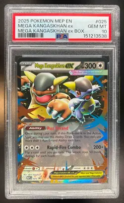 Mega Kangaskhan ex 2025 Pokemon MEP Black Star Promos #025 PSA 10 - Image 1