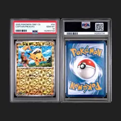 2025 POKEMON SIMPLIFIED CHINESE CBB1 C-GEM PACK VOL 1 #04 CAPTAIN PIKACHU PSA 10 - Image 1