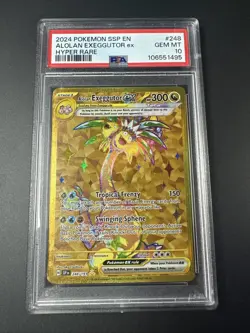 Alolan Exeggutor EX 248/191 Hyper Rare Ssp En Surging Sparks Pokemon PSA 10 - Image 1