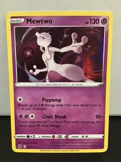 Mewtwo 59/159 Holo Rare Pokemon Crown Zenith - Image 1