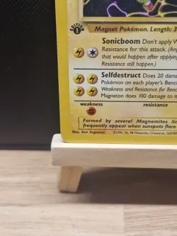 Pokemon 1999 WOTC 1st Edition Fossil Magneton 26/62 - Moderate Play - Image 5
