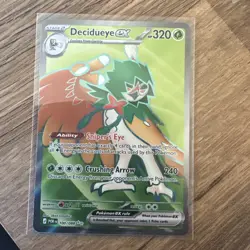 Pokemon TCG Decidueye ex 100/088 Evolutions Ultra Rare Holo English 2023 320 HP - Image 1