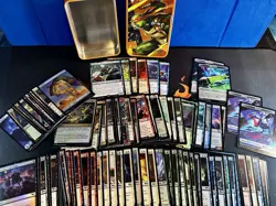 TMT Card Lot+Tin, MTG Ninja Turtles, Michelangelo TIN, See Description For Cards - Image 2