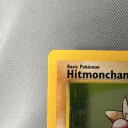 Pokemon Hitmonchan 7/102 Base Set Holo Rare 70 HP Basic Wizards English TCG Card - Image 3