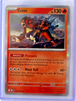 Pokemon 'Entei' 030/197 Basic Trading Card 2023 - Image 1