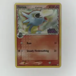 Horsea δ 66/110 EX Holon Phantoms Reverse Holo Stamped Pokemon Card LP-c - Image 1