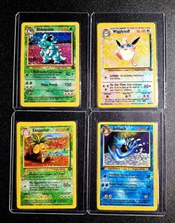 Vintage Pokemon WOTC Fossil Jungle Vending Machine Sticker Cards Holofoil 8 Card - Image 1