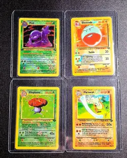 Vintage Pokemon WOTC Fossil Jungle Vending Machine Sticker Cards Holofoil 8 Card - Image 2