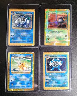 Vintage Pokemon Base Set Vending Machine Sticker Cards GOLD HOLOFOIL WOTC TCG - Image 2
