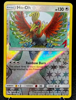 Ho-Oh 160/214 VLP Reverse Holo Rare Awesome Heart Gold Artwork Pokemon Card! - Image 1