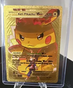 The Pokemon Company Ash Pikachu VMAX Full Art Holo Thunder 920 HP English - Image 1