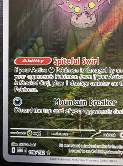 Spiritomb 148/132 - FULL ART ILLUSTRATION RARE - Mega Evolution - 2025 Pokemon - Image 4